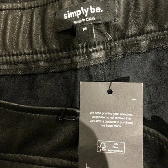 NWT Faux Leather Pocket Mini Skirt 🇬🇧🤟🏻 - Picture 12 of 15